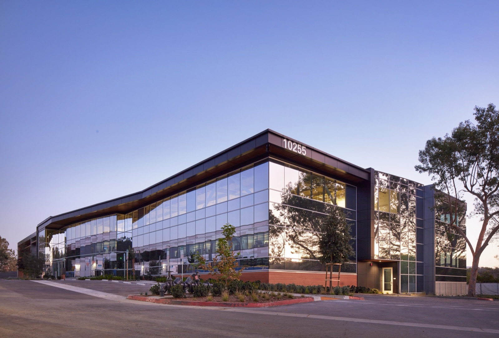 10255 Science Center Drive life science building at dusk, San Diego